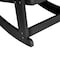 Flash Furniture Black Poly Resin Adirondack Style Rocking Chair JJ-C14705-BK-GG - alternate 3